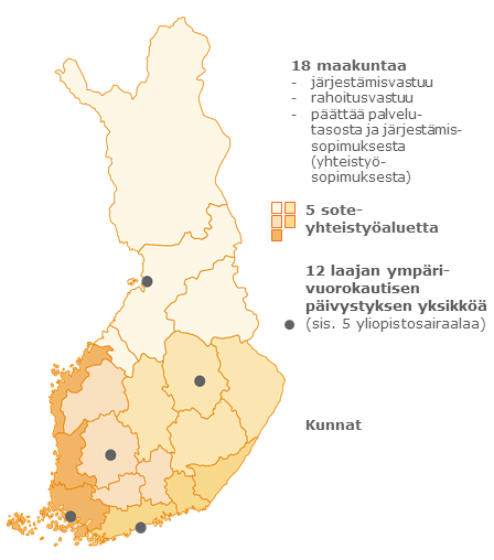 Sote-lainsäädäntö etenee Sote-palvelujen järjestämisestä säädettävän lain odotetaan tulevan eduskunnan käsittelyyn helmikuun aikana 18 maakunnan tulee perustaa liikelaitos, jonka tehtävänä on tuottaa