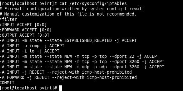 29 Kuvio 11: Centos palvelimen iscsi jako Kuvio 12: Centos iscsi palvelimen IPtables säännöt 7.