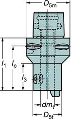 ROT - IN Istukka poriin Coromant Whistle Notch -varsi 391.