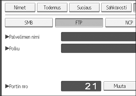 Kansioiden tallentaminen E Valitse kansio, jonka haluat muuttaa, ja paina sen jälkeen [Kansio]. Paina niminäppäintä tai näppäile tallennettu numero numeronäppäimillä.