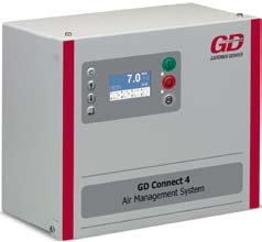 Säästä enemmän energiaa ainutlaatuisella paineilman hallintajärjestelmällämme GD Connect 4 Paineilmajärjestelmän ohjausyksikkö Paineilmajärjestelmä ei ole energiatehokas ilman älykästä ohjainta.
