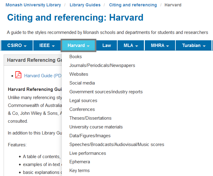 Harvardin järjestelmä yksityiskohtainen opas englanniksi Citing and