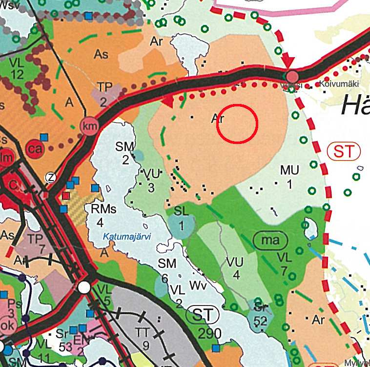 Lähivirkistysalueille on rakennettu puistoreittejä. Katumajärven rannassa on golfkenttä ja Harvoilantien varressa ratsastuskoulu. Matkalammella on uimaranta. 3.1.