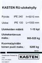 Kuormituskilvet GB Load capacity plates DIN