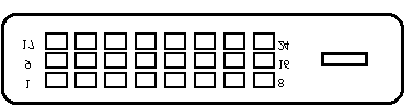 24-nastainen värinäytön signaalikaapeli* NASTA Merkitys NASTA Merkitys 1. TMDS Data2-13. NC 2. TMDS Data2+ 14. +5 V Teho 3. TMDS Data 2/4 vaippa 15. GND (paluu +5 V hsync.vsync) 4. NC 16.