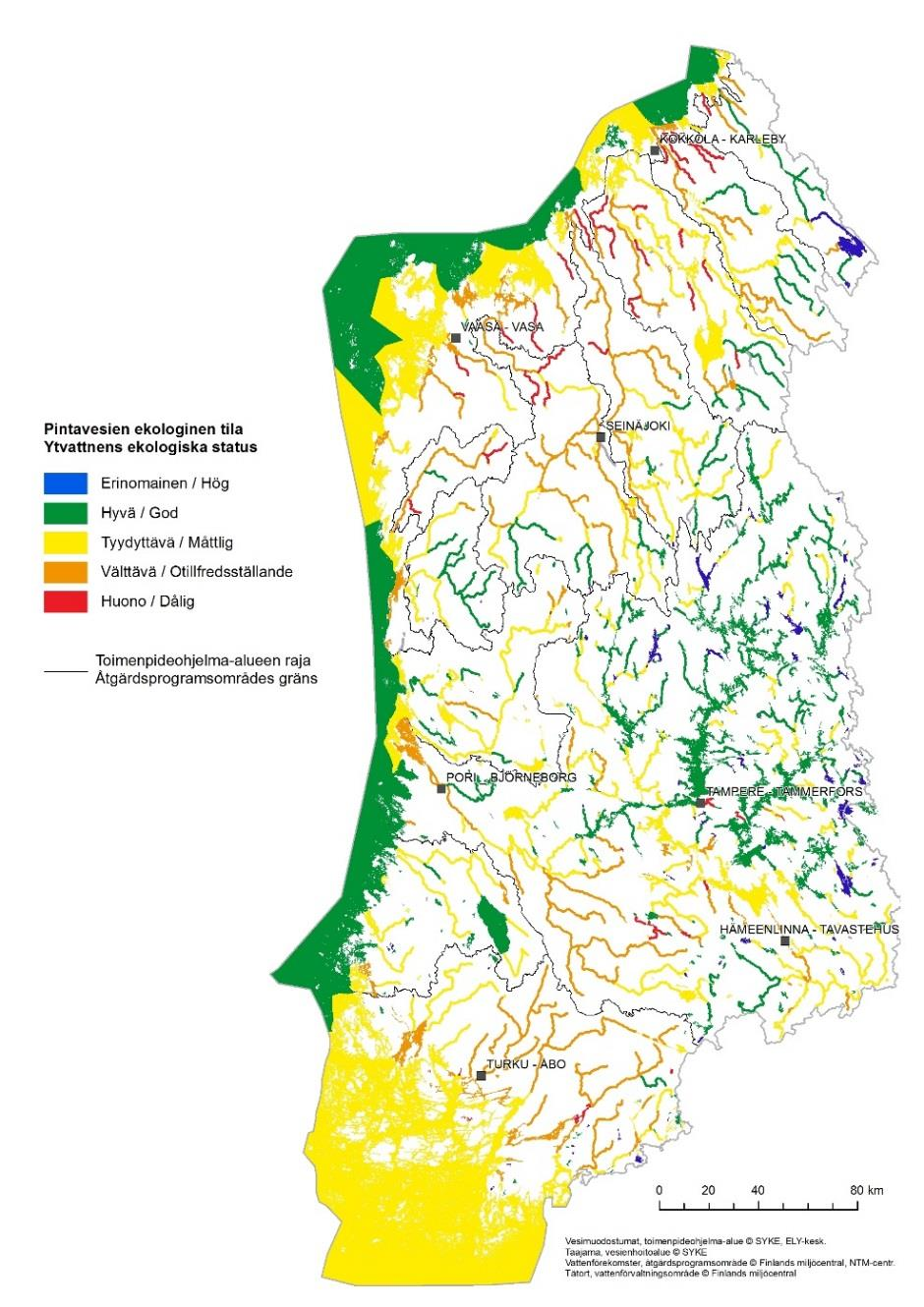 ylläpitämiseksi Arvio tavoitteiden saavuttamiseksi Vesienhoidon kustannukset Löytyy osoitteesta www.ymparisto.