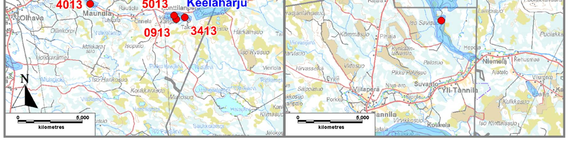 Putkesta 0913 otettiin kokoomanäytteen lisäksi kerrosnäyte syvyystasolta 7-9 m.