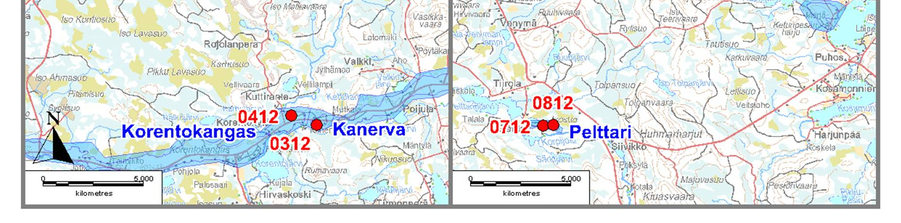 Muiden tutkittujen parametrien osalta Aittovaaran pohjavesinäytteet täyttivät STM:n asetuksen Hylkilampi Hylkilammen