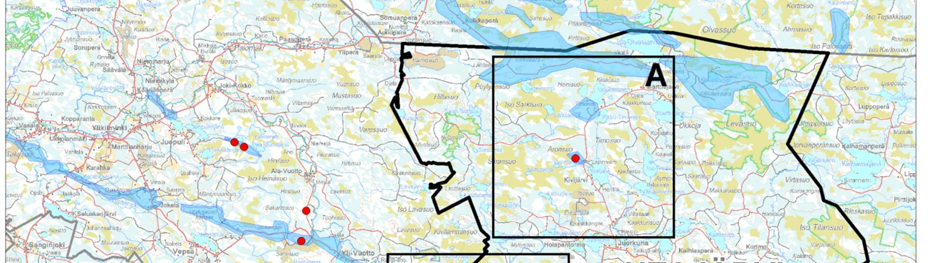 pohjavesialueelta yhteensä 40