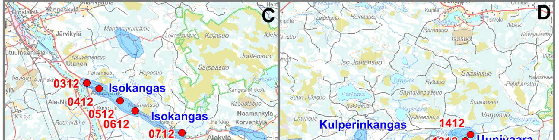 Ahmaskoskelta otettiin näytteitä kahdesta pohjavesiputkesta.