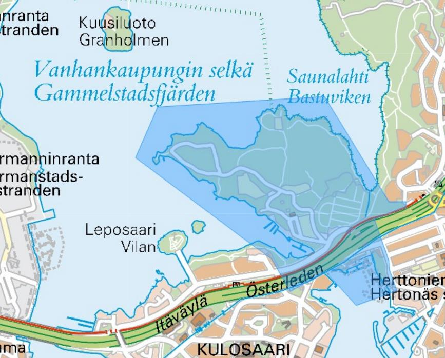 Taulukko 4.4. Lista Vanhankaupunginlahtea ympäröivistä voimassa olevista asemakaavoista. Alue Tunnus Nimi ja lisätieto Säynäslahti 75 36 Pornaistenniemi 1216 36.