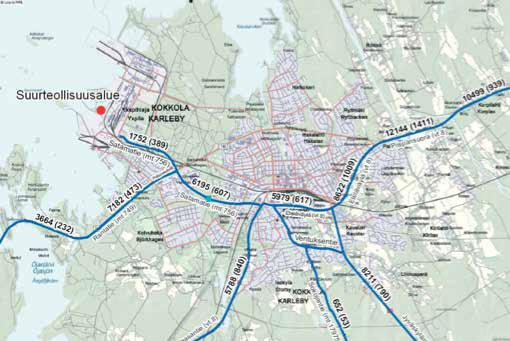 Reitti Storkohmon jäteasemalle kulkee Vaasan (valtatie 8) tai Jyväskylän (valtatie 13) tieltä Ventuksentielle ja siitä edelleen Sokojantielle (mt 17975).