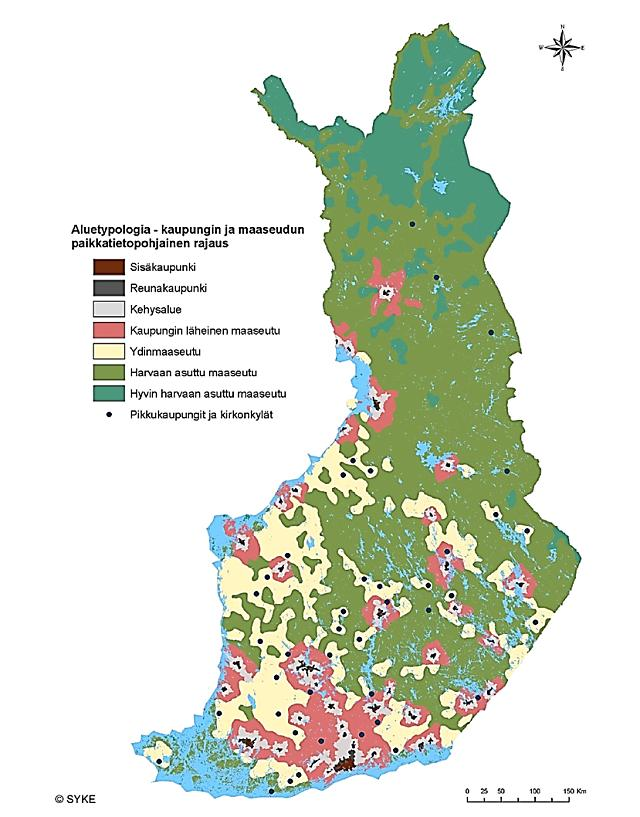 kasvanut, pienet toiminnalliset resurssit, korkea työttömyysaste ja palvelut etääntymässä 7.