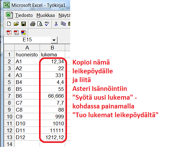 2.4 ETÄLUETTAVAT MITTARIT Etäluettavat mittarit ovat yleistymässä. Nyt voit tuoda mittarilukemia etäluettavalta mittarilta Asteri Isännöintiin.