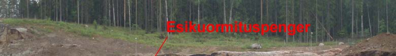35 kuormituksen aikana keskimäärin 50 mm.