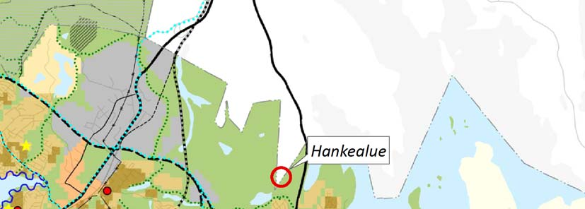 Jyväskylän kaupunki 37 9.3.2.6 Asemakaava Kuva 24. Ote Jyväskylän kaupungin yleiskaavan 24.4.2012 päivätystä luonnoksesta.