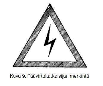 3.6 Sähköjärjestelmä Moottori tulee varustaa ns. tappokatkaisijalla, josta moottorin on sammuttava. Tappokatkaisija ei saa olla varustettu jousella, jolla se palautuisi käynnistysasentoon.