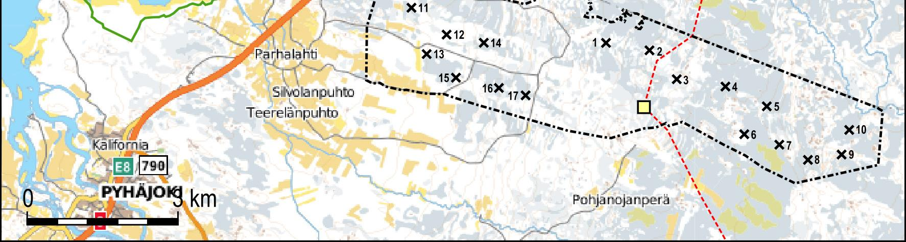 Hankkeen tarkastelualueella sijaitsee yksi Natura 2000 -alue Parhalahti - Syölätinlahti ja Heinikarinlampi (FI1104201, SPA/SCI).