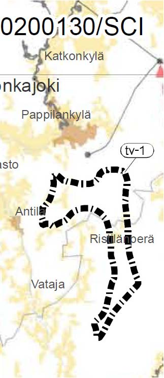 3. Yksityiskohtaiseen tarkasteluun valitut Natura 2000-alueet HAAPAKEIDAS, FI0200021 Kunta: Honkajoki, Siikainen (ja Isojoki) Pinta-ala: 5779 ha Aluetyyppi: SCI ja SPA Satakunnan maakuntakaavassa