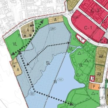 Ote Järvenpään keskustan osayleiskaavasta. Kortteli 146 valkoisella rajattuna. 3.4 ASEMAKAAVA Suunnittelualueella voimassa oleva asemakaava on tullut voimaan vuonna 2004.