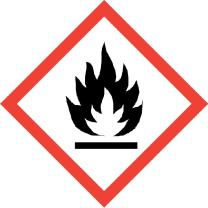 2.2 Merkinnät varoitusmerkki Huomiosanalla Vaara! Riskit ym. Painesäiliö: Voi revetä kuumennettaessa. (H229) Erittäin helposti syttyvä aerosoli. (H222) Ärsyttää voimakkaasti silmiä.