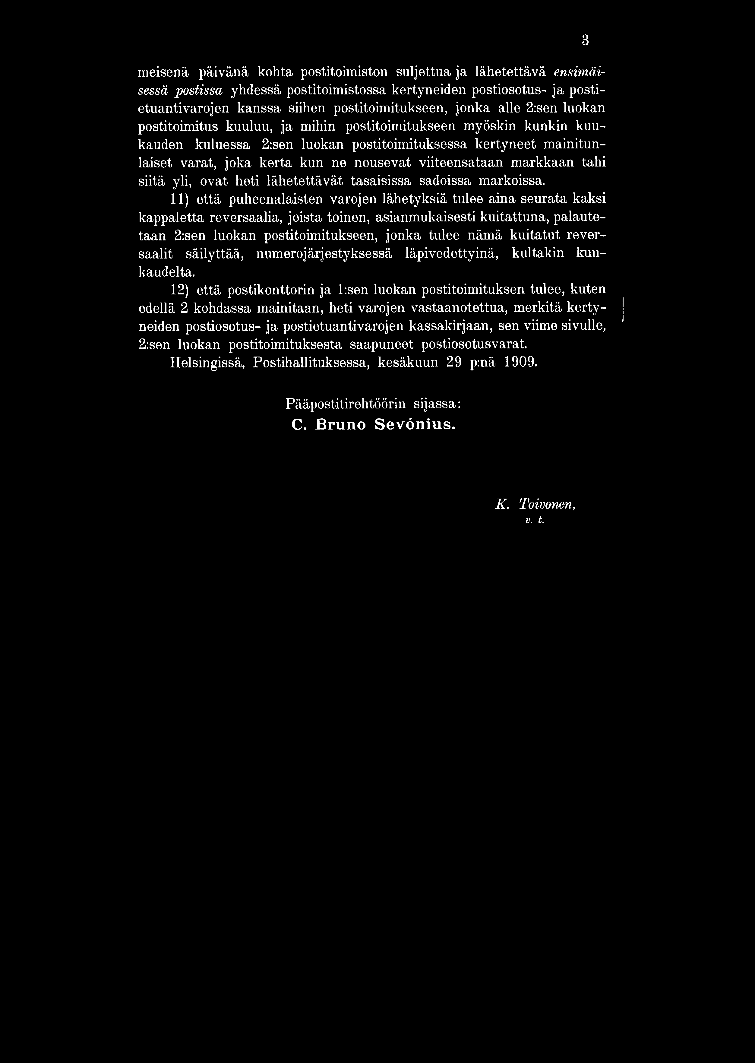 nämä kuitatut reversaalit säilyttää, numerojärjestyksessä läpivedettyinä, kultakin kuukaudelta.