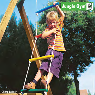 Väri Paketti 805-123 5187871 Vihreä 1 / 3 Jungle Gym -köysilukkopakkaus 2 kpl/pakkaus. Enimmäiskantavuus 70 kg. Jungle Gym -köysilukolla voit kiinnittää köyden turvallisesti keinutarvikkeisiin. Esim.