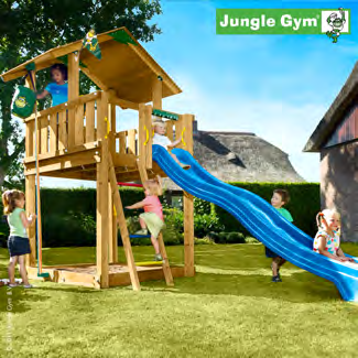 LEIKKITORNIKOKONAISUUDET Jungle Gym "Chalet", KOKONAISUUS leikkitornin kokoamiseen tarvittavat osat.