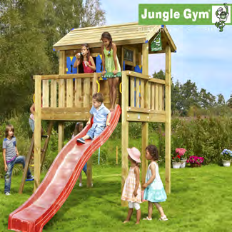 eteenpäin kokoonpanossa. Helppoa ja Sis. liukumäen, ei sis. työkaluja. 805-281 5102893 XS 1 Jungle Gym "-leikkitorni XL", KOKONAISUUS leikkitornin kokoamiseen tarvittavat osat.