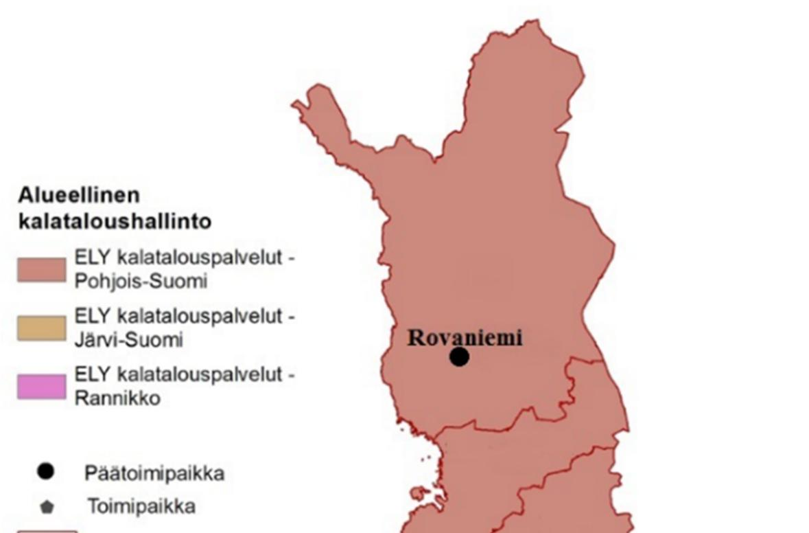 Tehtävien organisointi Lapin ELY-keskuksen kalatalousyksikkö vastaa valtion alueellisen kalataloushallinnon tehtävistä Pohjois-Pohjanmaan, Kainuun ja Lapin maakunnissa.