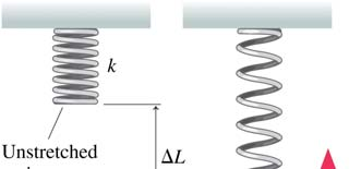 Gravitaation vaikutus jousen värähtelyyn Gravitaatio vaikuttaa