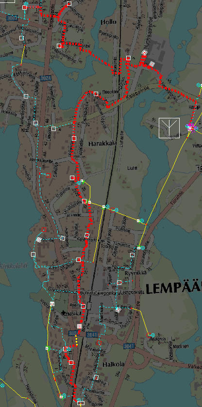 42 (85) Lempäälän sähköasema, lähtö Kuokatinmäki. Kuvio 24. Lähtö Kuokatinmäki. Kuokatinmäen lähtö on toinen Lempäälän taajamalähdöistä.