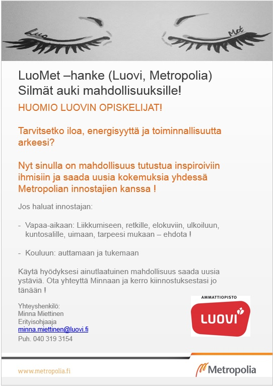 Luovin opiskelijoille