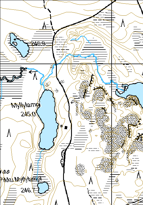 28 Kohdetyyppi: 9 Valmistuspaikat/työpaikat Copyright: Metsähallitus 2008