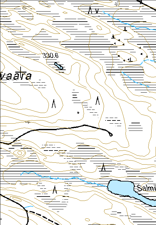 33 Kohdetyyppi: 17 Kivi- ja maarakenteet Copyright: Metsähallitus 2008