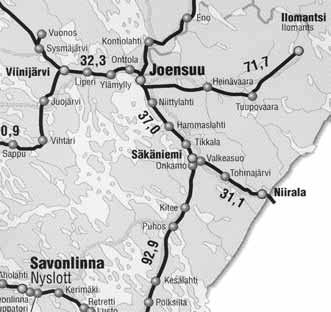 1 ONNETTOMUUS 1.1 Yleiskuvaus Joensuun ja Parikkalan välisellä rataosalla Hammaslahden liikennepaikalta noin 2,5 kilometriä Parikkalan suuntaan tapahtui 16.7.