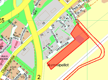 4 Nummenkylä, Peräkylä 6 Ridalinkallio Kohde sijaitsee Hanko-Hyvinkää junaradan eteläpuolella. Suunnittelualue on rajauksesta riippuen 40-50 hehtaaria. Kunta omistaa alle puolet maa-alueista.