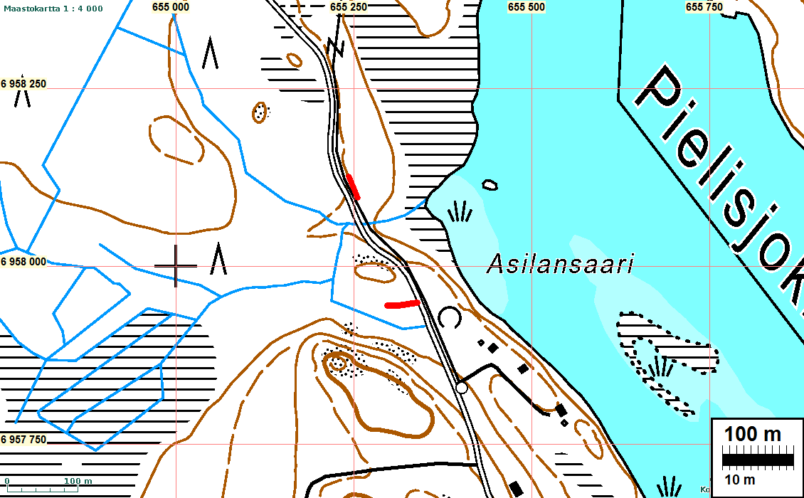 18 Huonokuntoista eteläisempää taisteluhautaa KONTIOLAHTI 72