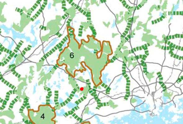 12.5 Vaikutukset 12.4.7 Maakunnalliset ekologiset yhteydet Ekologiset yhteydet ovat elinalueiden yhteyksiä, jotka muodostuvat populaatioiden ja yksittäisten eläinten toiminnallisista yhteyksistä.