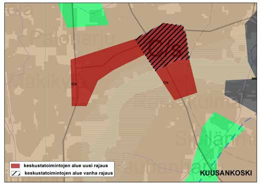 108 TYÖPAIKKA-ALUE Merkinnällä osoitetaan vähintään seudullisesti merkittävät monipuoliset työpaikka-alueet.