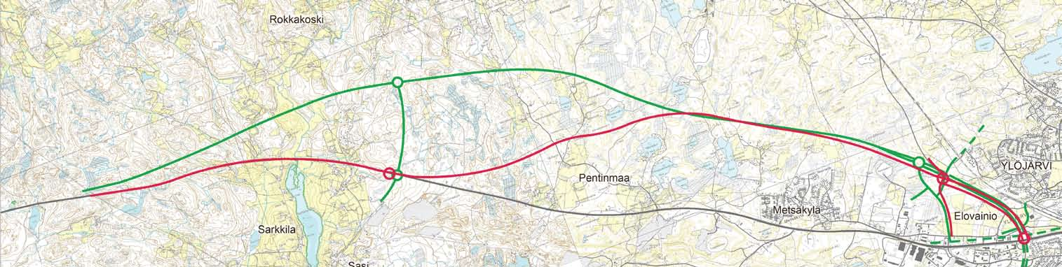 16 valtatien 3 parantaminen välillä Ylöjärvi hämeenkyrö, Ympäristövaikutusten arviointiselostus HANKKEEN TOTEUTTAMISVAIHTOEHDOT 3.