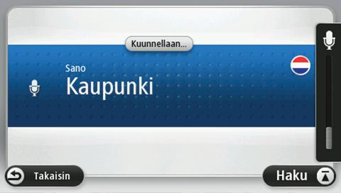 GO näyttää luettelon kaupungeista, jotka kuulostavat samanlaisilta kuin mitä sanoit ja kertoo, mikä kaupunki on luettelon kärjessä.