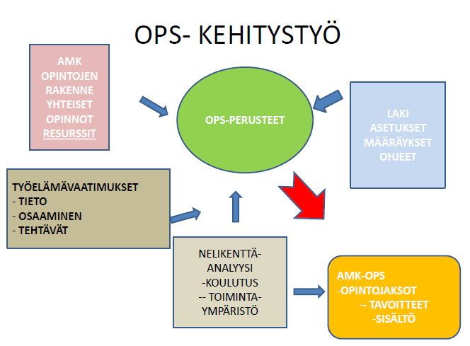 Kuva 1. Kehitystyön prosessi 2. Opintosuunnitelman perusteet 2.