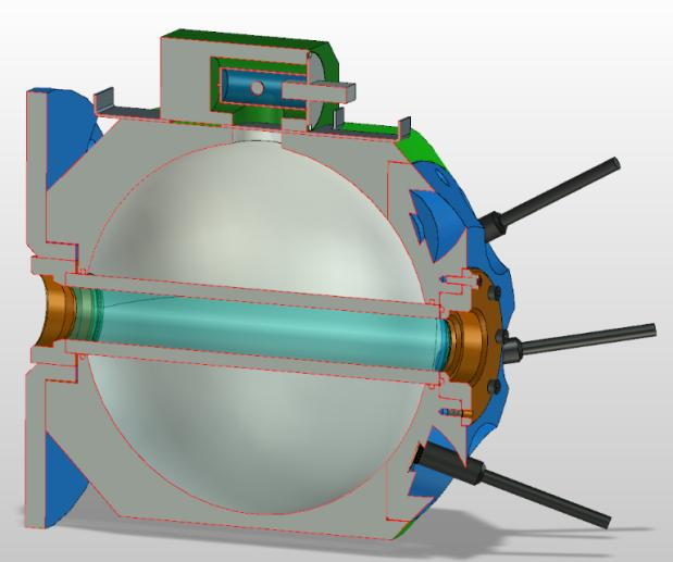 In-line integrating sphere Dedicated designed for a manufacturing flow system Suitable for