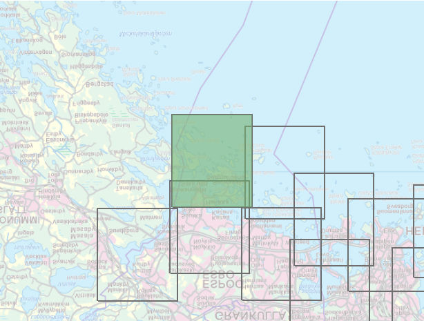 Helsingin ja Espoon meitulvakatta Tulvavaaa- ja tulvaiskikatta, meitulva, 1/1a (1 %) 1,