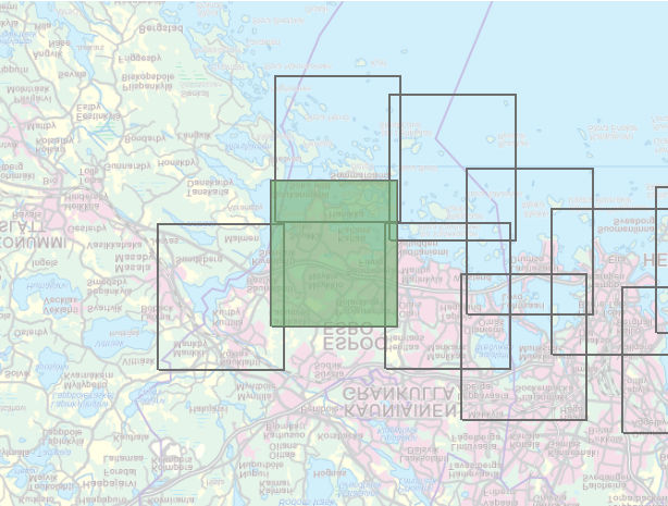 Helsingin ja Espoon meitulvakatta Tulvavaaa- ja tulvaiskikatta, meitulva, 1/1a (1 %) 1, m (N ) d