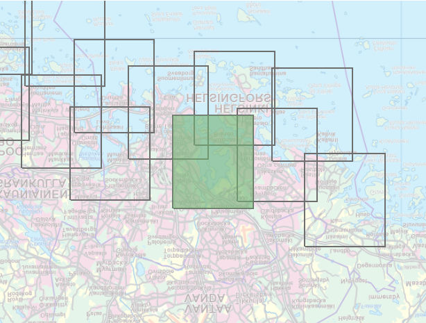 Helsingin ja Espoon meitulvakatta Tulvavaaa- ja tulvaiskikatta, meitulva, 1/1a (1 %) Þ Þ 1, K m (N ) 1