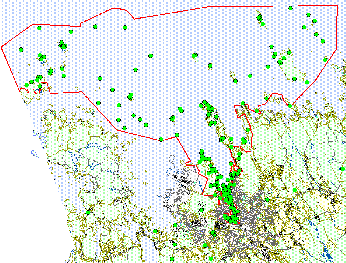 LUONNOS JA KUVAEHDOTUKSET 36 (52) Perhonjoen kallioalueet.