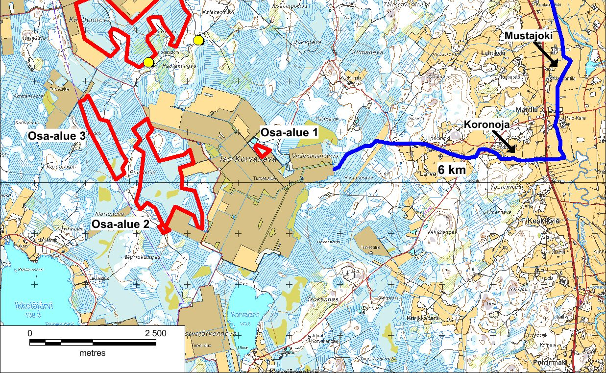 olevat liitooravahavainnot keltaisilla