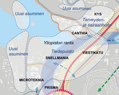 OSALLISTUMIS- JA ARVIOINTISUUNNITELMA 6 Kaava-alueelle on osoitettu LT-merkityn valatie 5:n länsipuolelle puisto (VP).